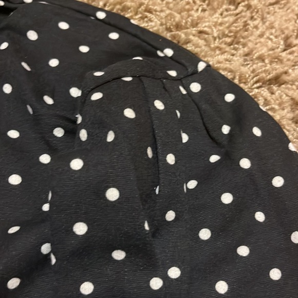 1901 polkadot, black and white, hooded sweatshirt, size medium 8/10 - Picture 2 of 5